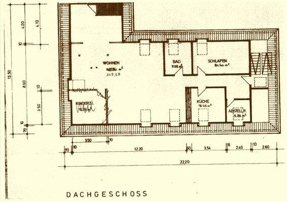 Grundriß Dachgeschoss