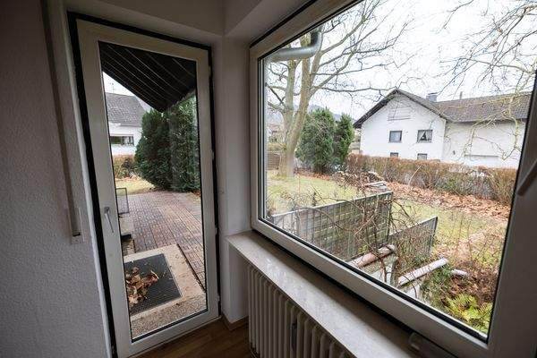 Blick aus dem Wohnzimmer