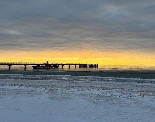 Promenade im Winter.