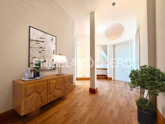 Digital eingerichteter Raum – Einrichtungsvorschlag  - Eingangsbereich