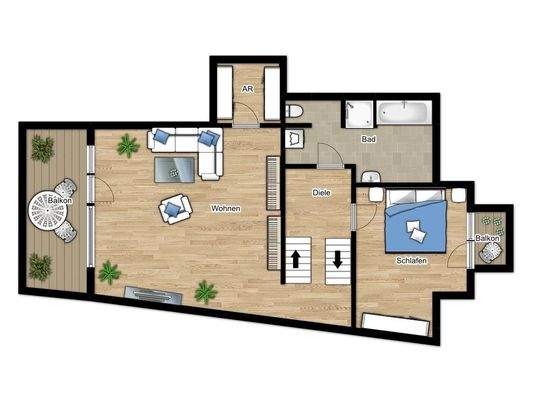 Grundriss Obergeschoss