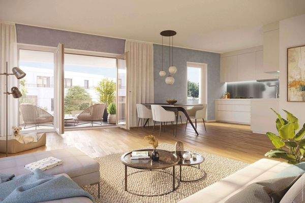 Wohnzimmer+Essbereich+Küche 1