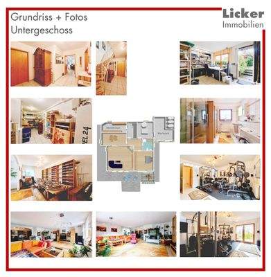 Grundriss + Fotos - Untergeschoss