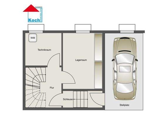 Grundriss UG_Zugang Tiefgarage