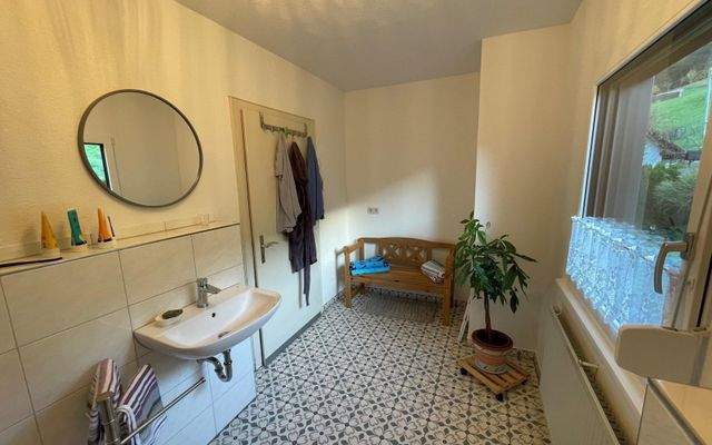 Badezimmer im Obergeschoss