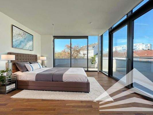 Master-Schlafzimmer Mustermöblierung