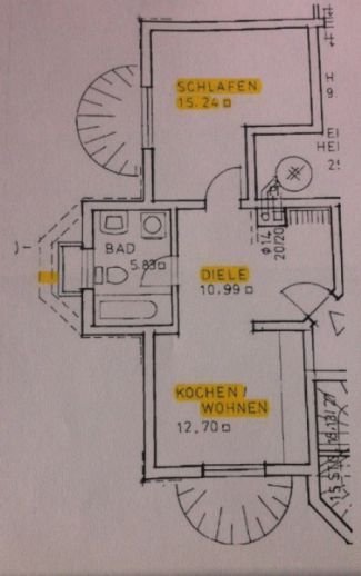 Attraktive, helle 2 Zimmerwohnung in ruhiger, verkehrsgÃ¼nstiger Lage