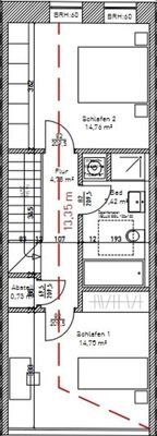 Grundriss 2 Haus F OG