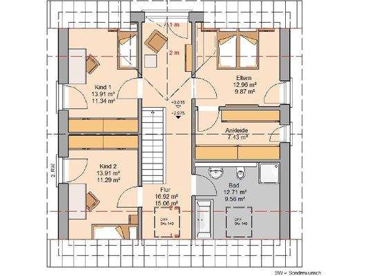 Grundriss Dachgeschoss
