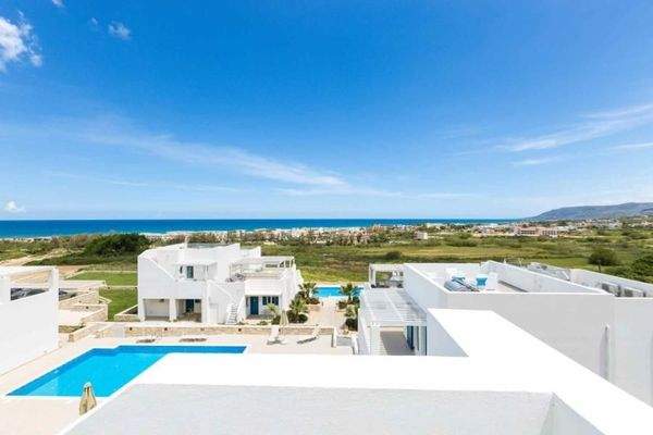 Kreta, Asprouliani: Schönes Haus in toller Anlage mit Meerblick zu verkaufen