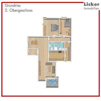 Grundriss-Wohnung
