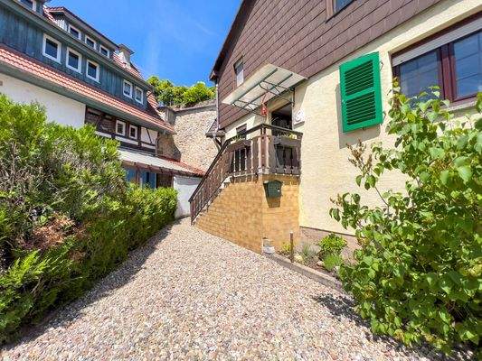 Stellplatz Richtung Haupteingang