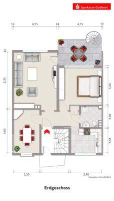 Exposeplan Erdgeschoss