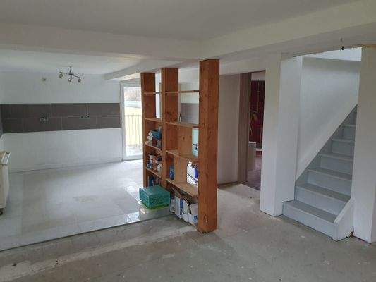 offene Küche mit Essbereich