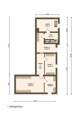 Untergeschoss Villa Gebäude A