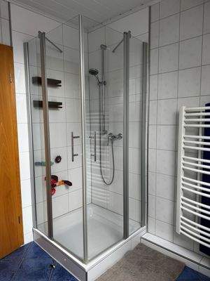 Dusche im Dachgeschoss