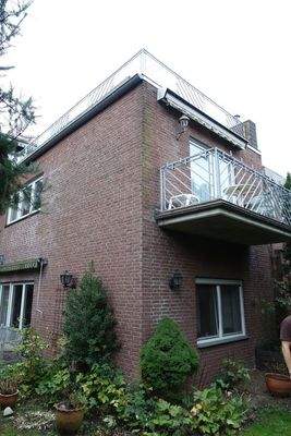 Hausansicht vom Garten aus