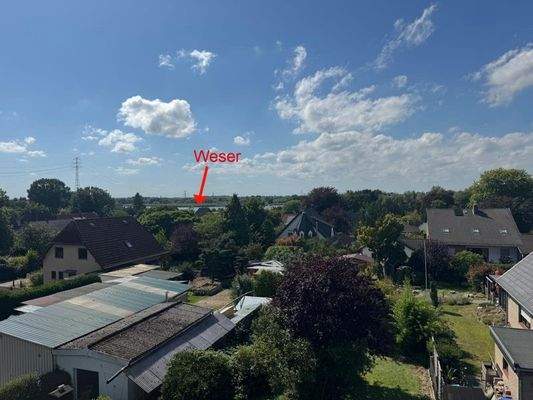 Balkon 2. OG mit Weserblick