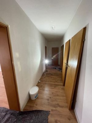 Flur während der Renovierung