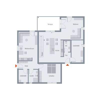 Mögliche Grundrissgestaltung ELW