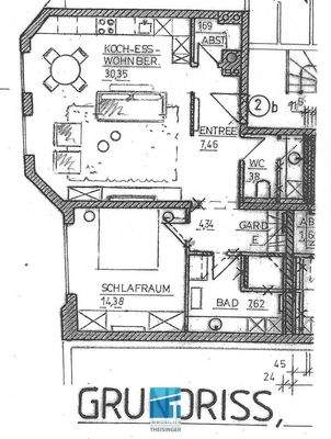 Grundriss der Wohnung
