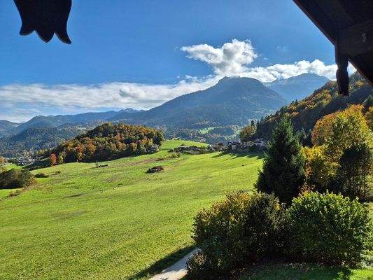 Blick vom Balkon im Dachgeschoss