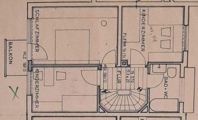 Obergeschoß nicht detailgetreu