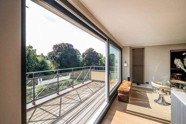 Ausblick vom Wohn-Essbereich