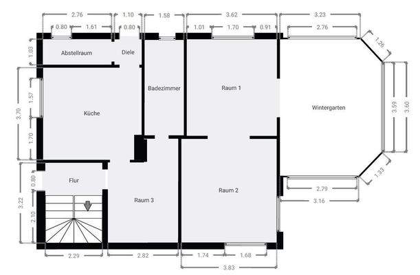 Grundriss EG Vorderhaus
