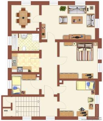 Grundriss der Wohnung