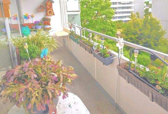 Teil-Ansicht Balkon links