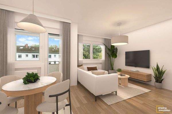 Wohnzimmer - gestaged