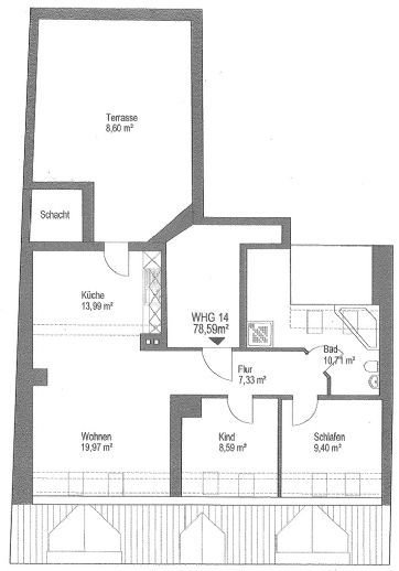 Langendorfer Straße 12 - Geräumige Dachgeschoßwohnung mit Terrasse