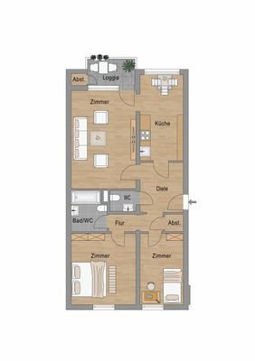 Grundriss WHG 4