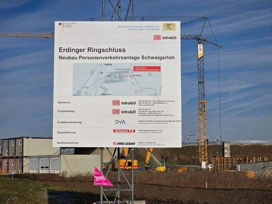 S-Bahn Haltestelle im Bau