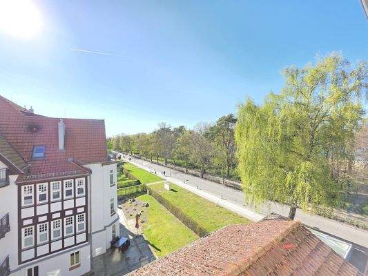 Ausblick aus dem Treppenflur