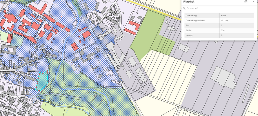 Hochwasserüberflutungsgebiet