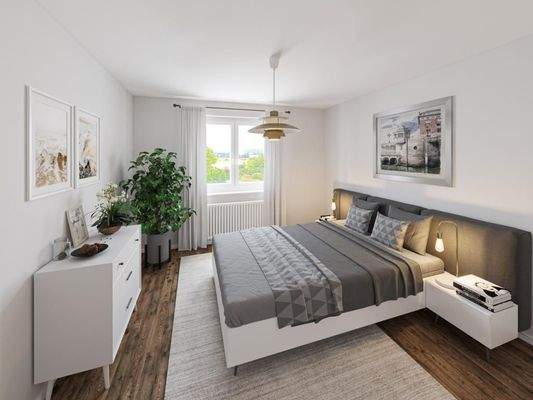 Schlafzimmer digitalisiert