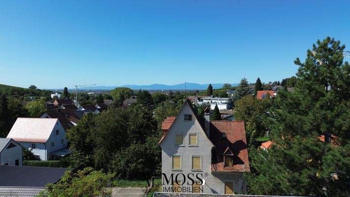 Blick in die Vogesen, traumhafte Sonnenuntergänge