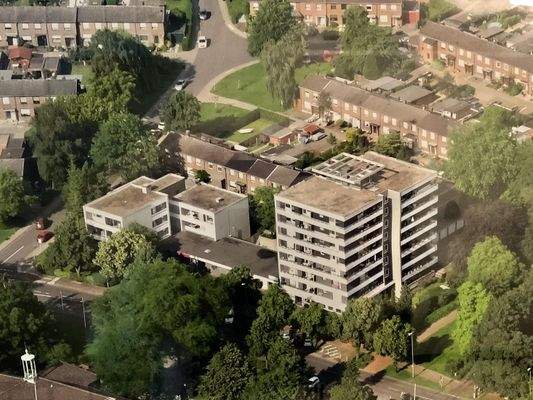 alte Luftbildaufnahme