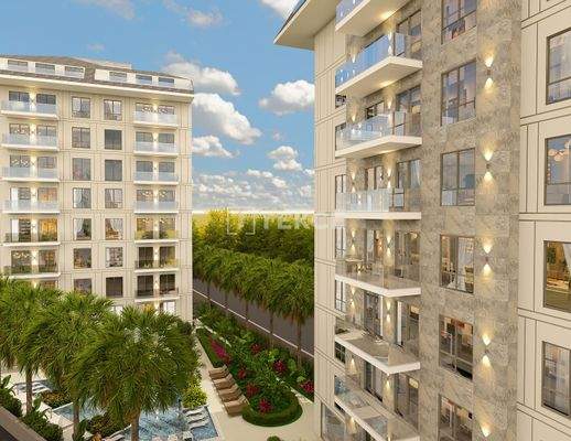 Apartments in a Two-Block Project Near the Sea in Alanya