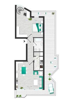Conath-Immobilien_Harsefeld_Buxtehude_Fredenbeck – Grundriss - Möblierung nicht originalgetreu