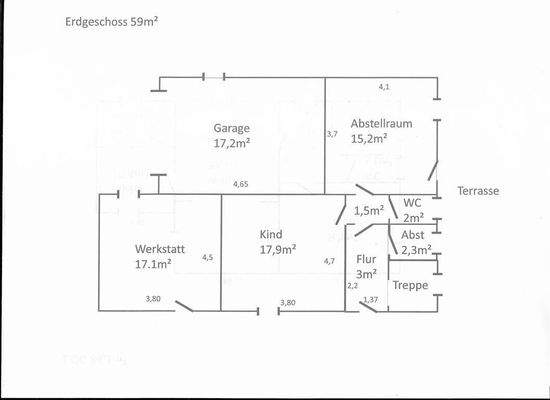 Grundriss Erdgeschoß