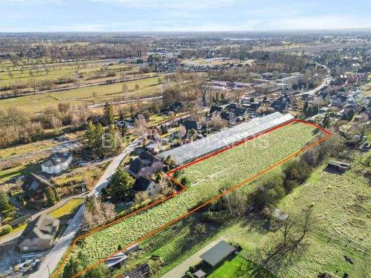 Grundstück markiert