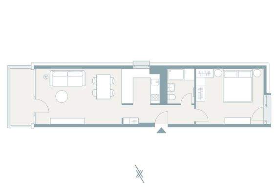 Grundriss 1-Bedroom-Suite