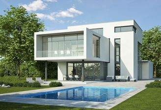 Bauhausvilla mit Pool