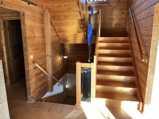 Treppenanlage aus Holz