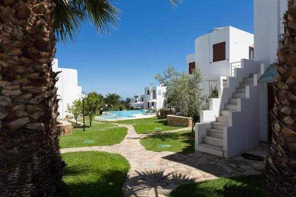 Kreta, Ag. Paraskevi: Tolle Wohnung in schöner Anlage mit Meerblick zu verkaufen