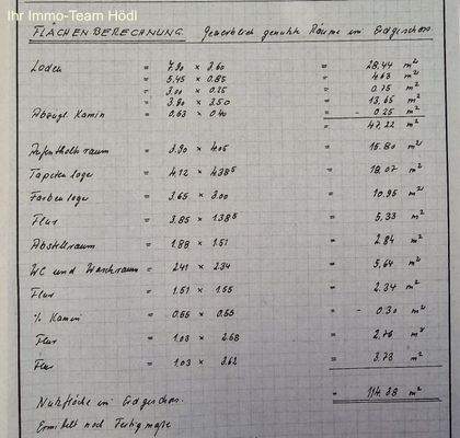 Flächenberechnung EG