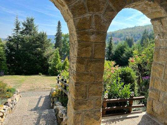 Ausblick auf dem Garten